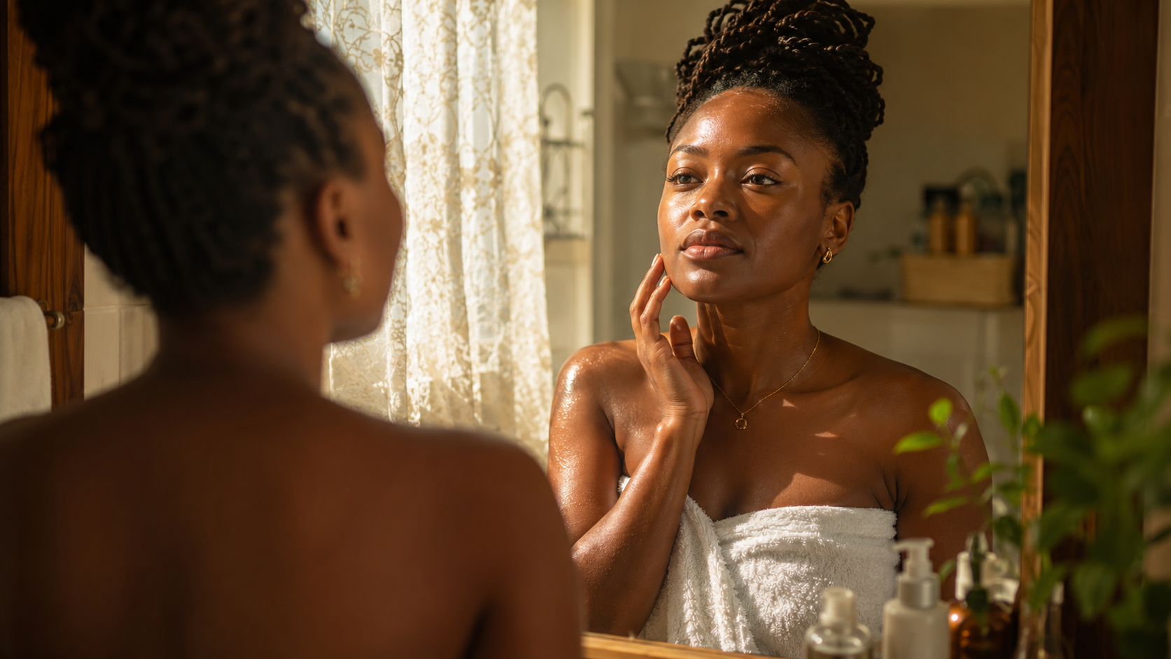 Sarah Johnson — finally free from facial hair shame after discovering the C.A.L.M. Method
